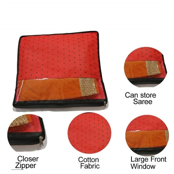 Polka Dots Saree Organizers (Pack of 12)
