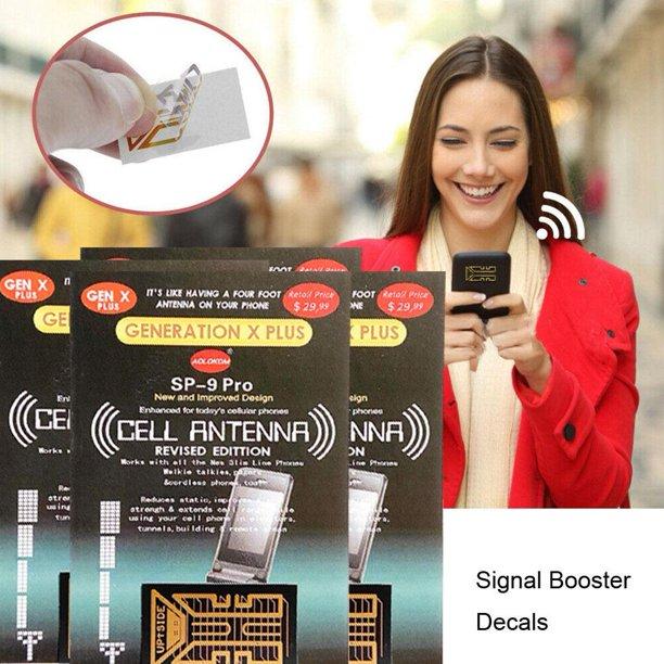 NEW Cell Phone Signal Stickers Outdoor Indoor Mobile Decal 202 Amplifier N9C0 D1U6 (Pack of 4)