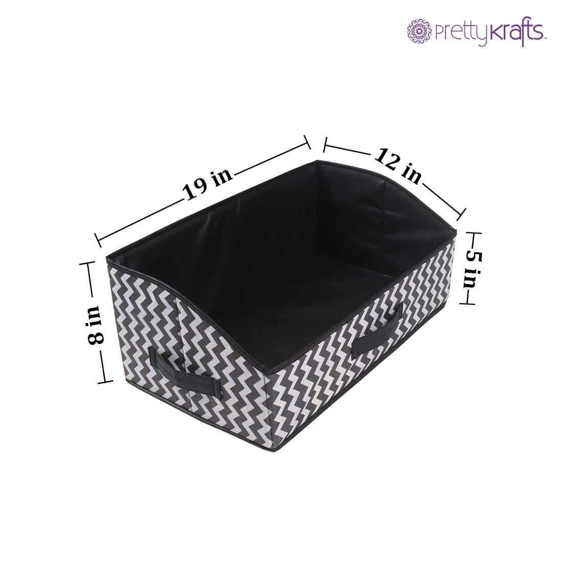 Organizer-Trapezoid Design Shelf organizer Basket (Pack of 1)