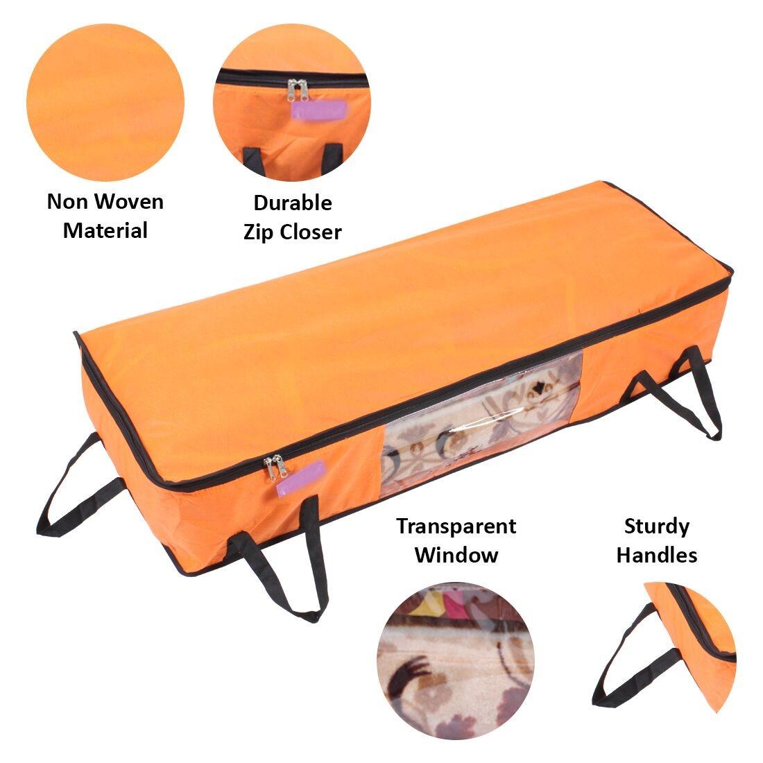 Storage Bag - Foldable Long Underbed Storage Bag Pack of 9