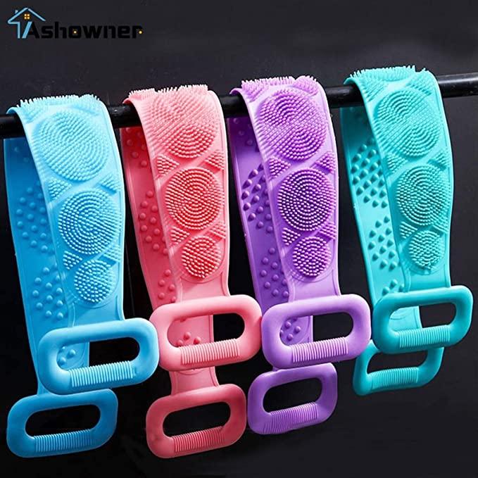 Silicone Bath Long Strip Bath Towel Back Rub (Pack of 1)