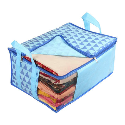 Saree Cover - Printed Non Woven Saree Cover for Wardrobe (Pack of 9)