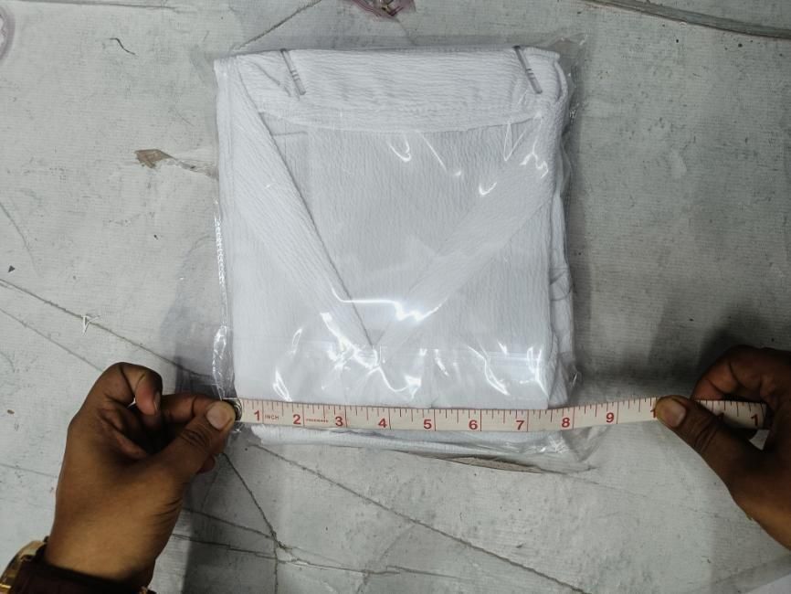 Men's Crinkled Co-Ord Set Peach