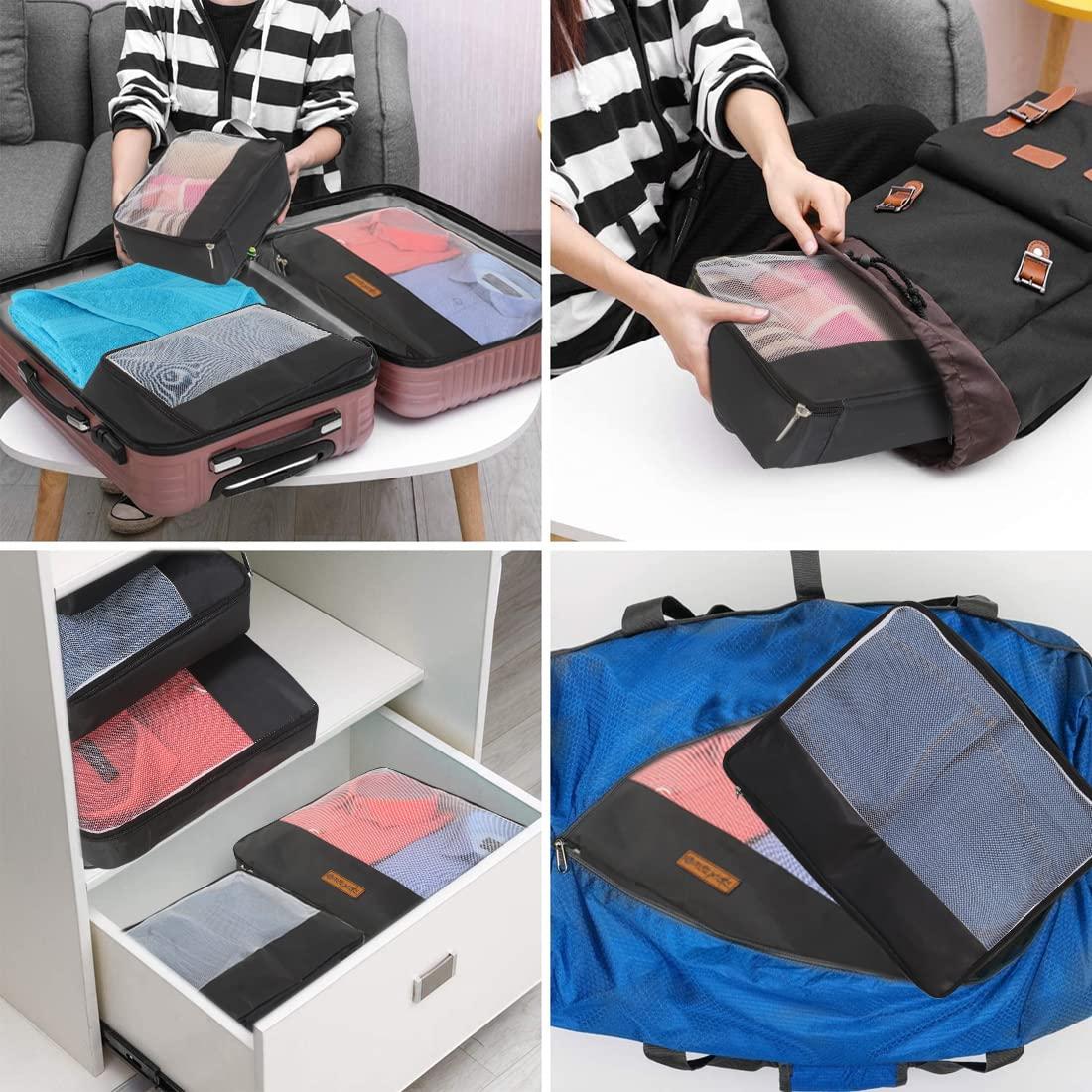 Packing Cubes Travel Accessories Covers Pouch Bag Suitcase Set of 3