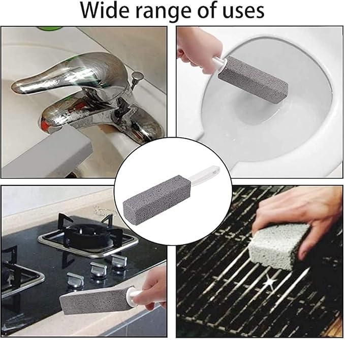 Metal 2 Pcs Toilet Cleaner Brush With Handle (Pack of 2)