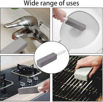 Metal 2 Pcs Toilet Cleaner Brush With Handle (Pack of 2)