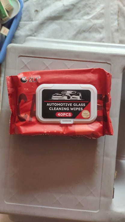 Glass Cleaning Wipes 40pc