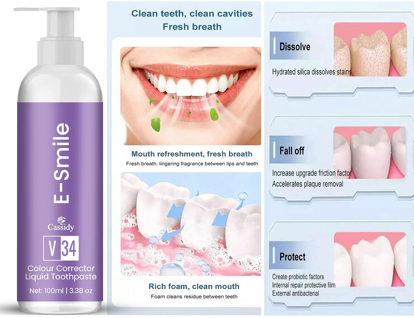 E-Smile Colour Corrector Liquid Toothpaste 200ml Pack of 2