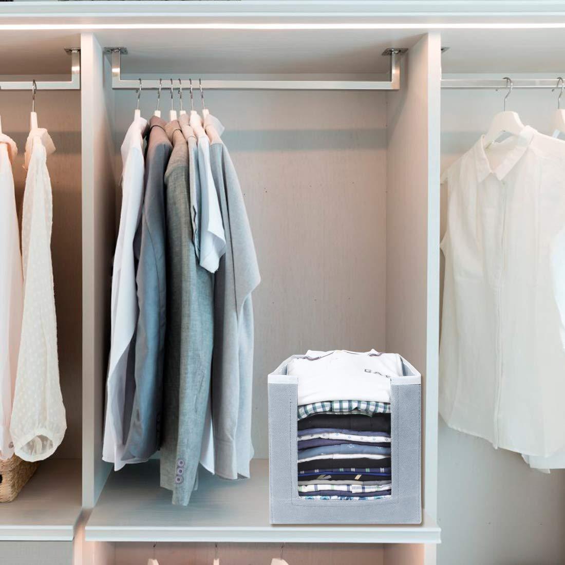 Cloth Organizer - Non Woven Foldable Cloth Organizer ( Pack of 3)