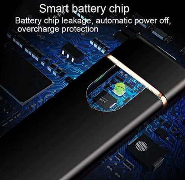 Rechargeable Windproof Slim Coil Lighter with Smart Fingerprint Sensor Double Side Ignition Lighter Cigarette