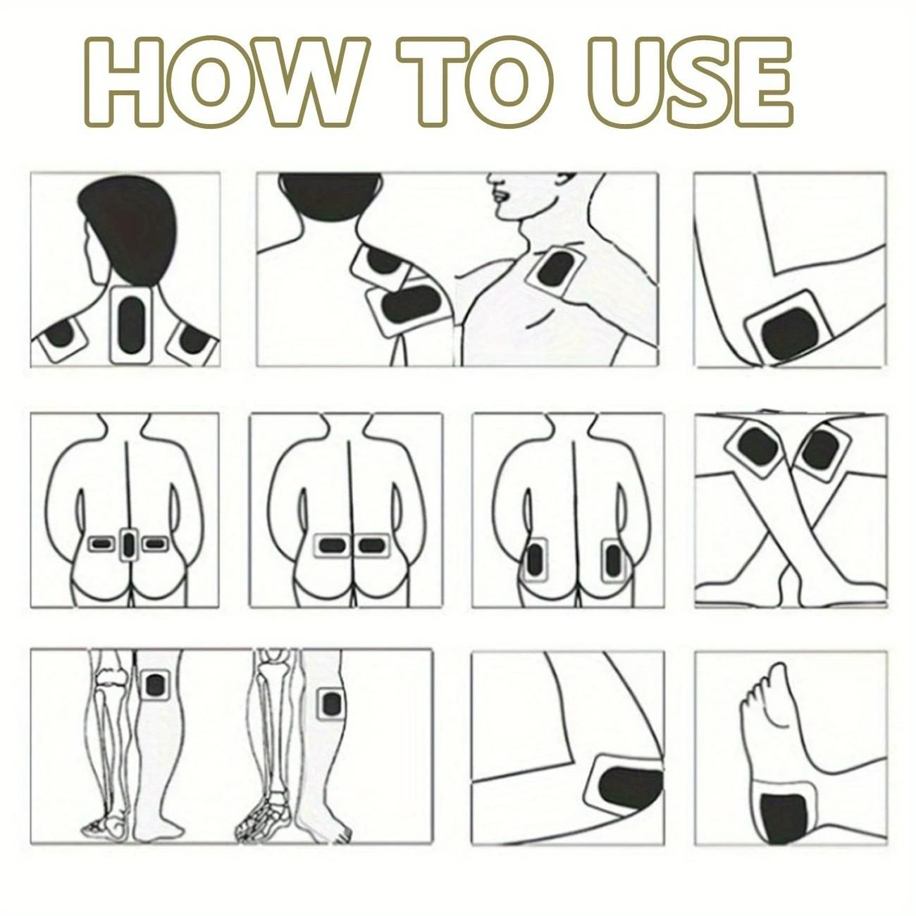 Herbal Heat Pain Relief Patches (Pack of 10)