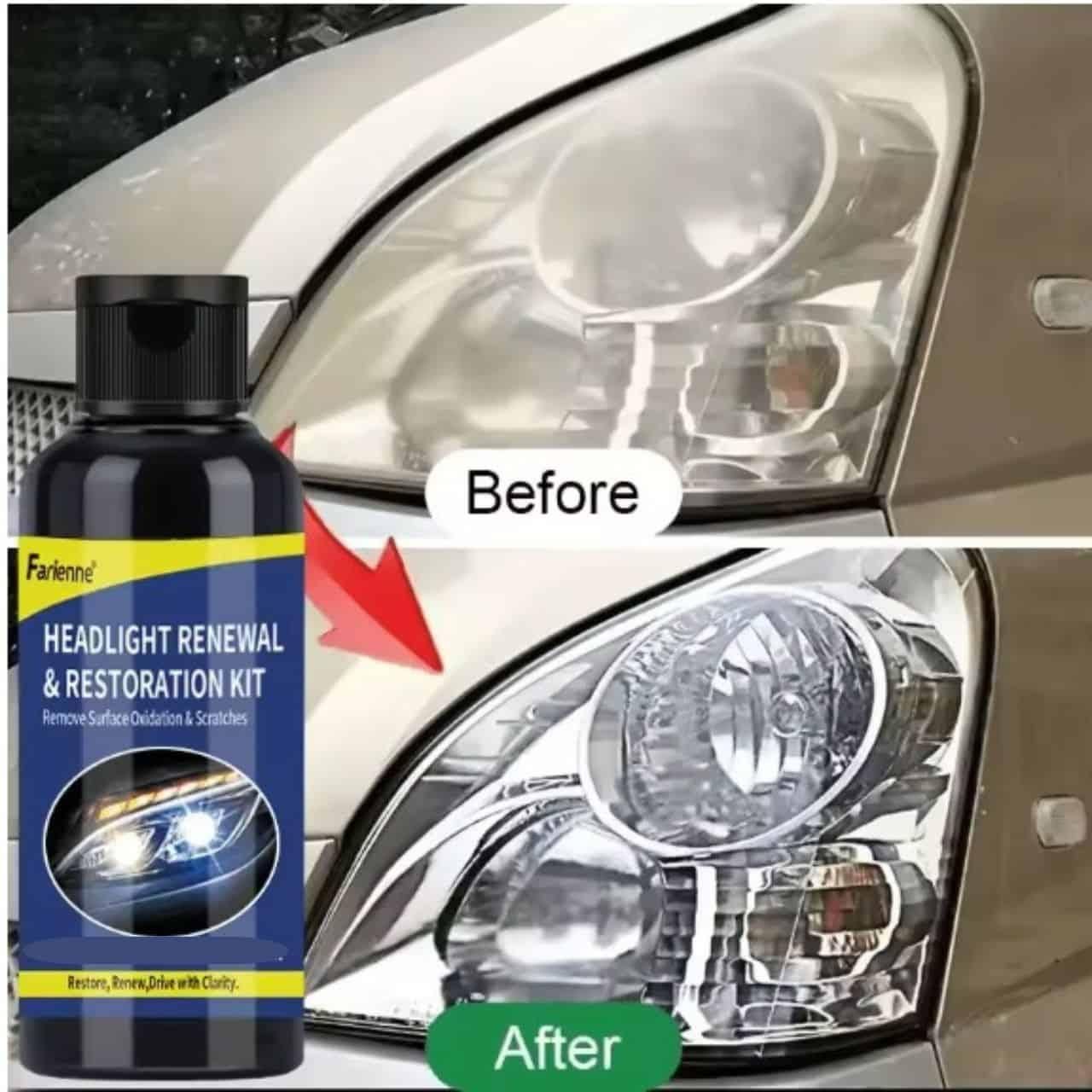 Headlight Renewal and Restoration Kit 100 ml Pack of 1