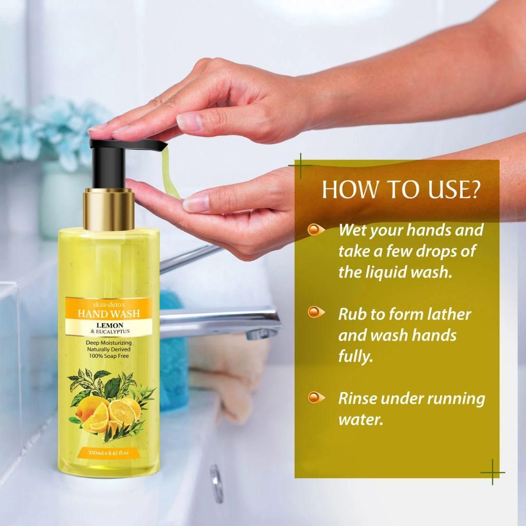 Skin-Detox Hand Wash ? Lemon & Eucalyptus (250 ml) BUY 1 GET 1 FREE