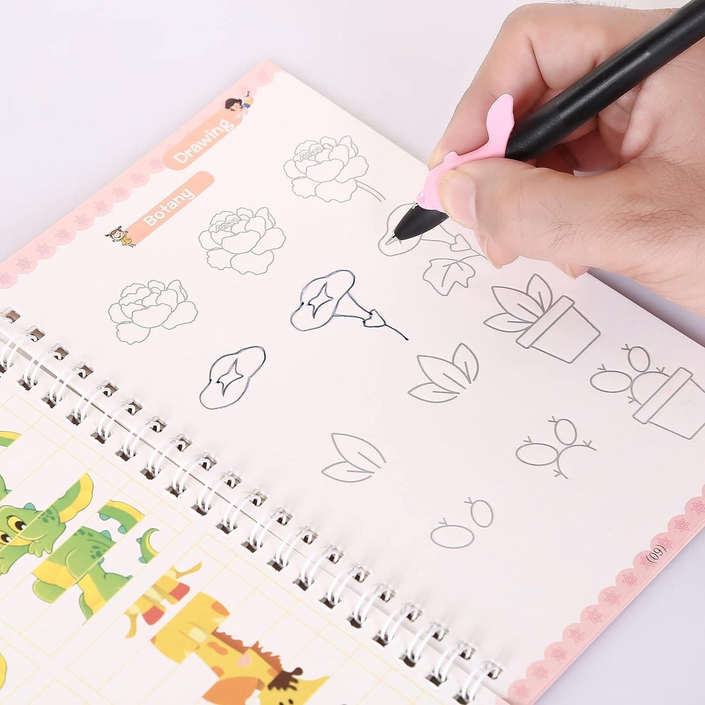 Sank Magic Practice Copybook (4 BOOKS,1 PEN,1 GRIP,10 REFILL)