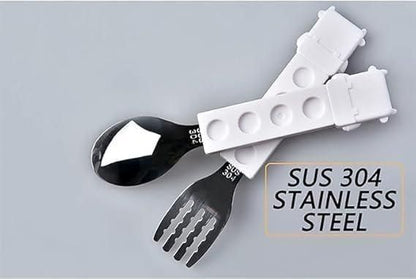 Cow Shaped Grip Spoon and Fork