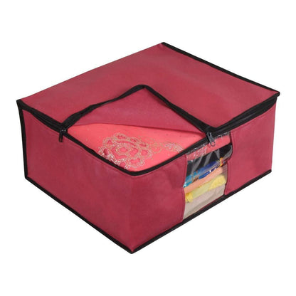 Saree Cover - Solid Non Woven Saree Cover for Wardrobe (Pack of 3)