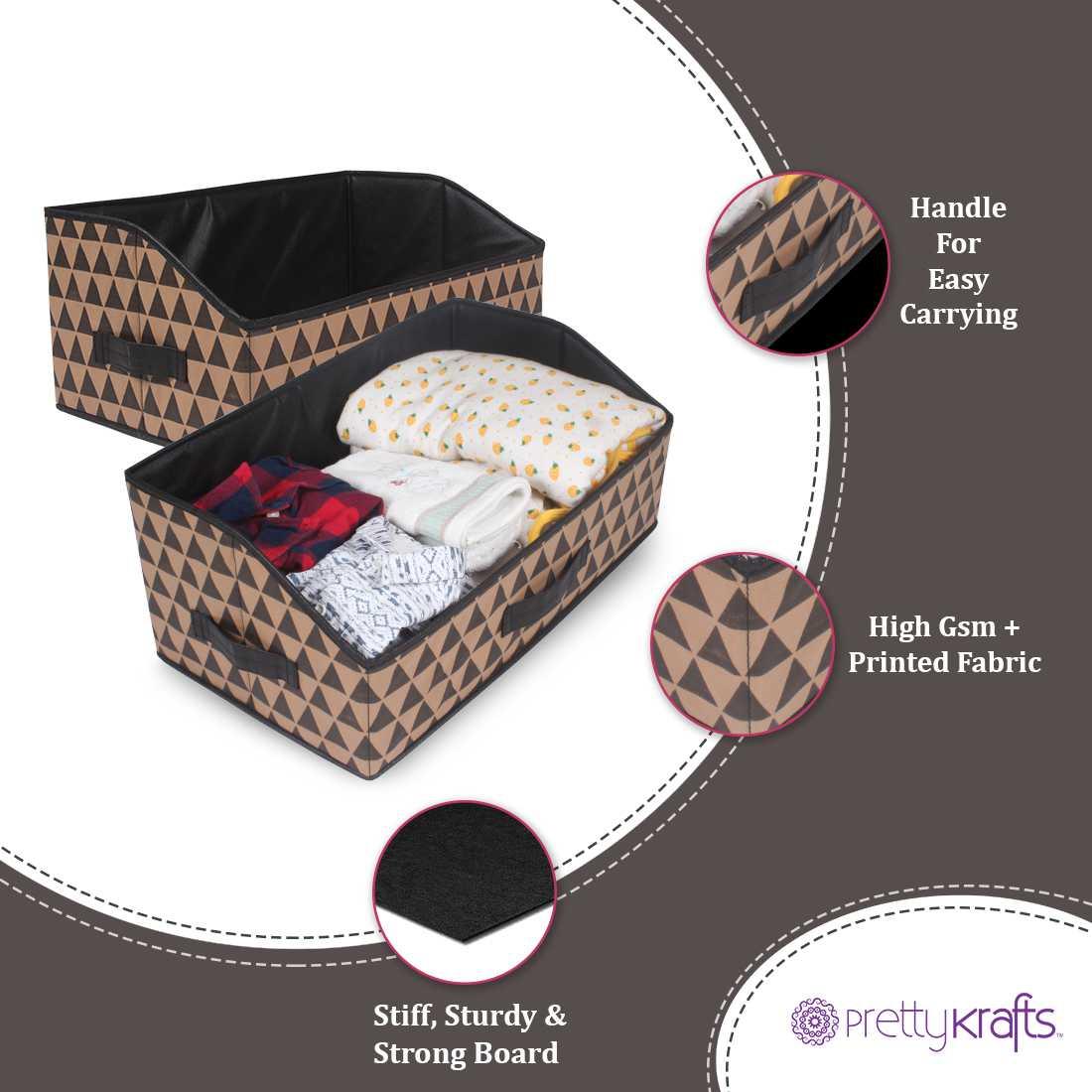 Organizer-Trapezoid Design Shelf organizer Basket (Pack of 1)