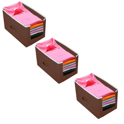 Closet Organizer-Foldable Shirts and Clothing Organizer Stackers(Pack of 3)