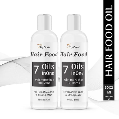 Hair Food 7 Oils InOne with more than 30 Herbs 120ml Pack of 2