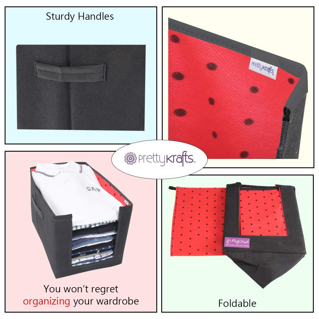 Closet Organizer-Foldable Shirts and Clothing Organizer Stackers(Pack of 2)