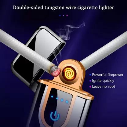 Metal flame Lighter USB Charging Cigrate Lighter Pocket Lighter