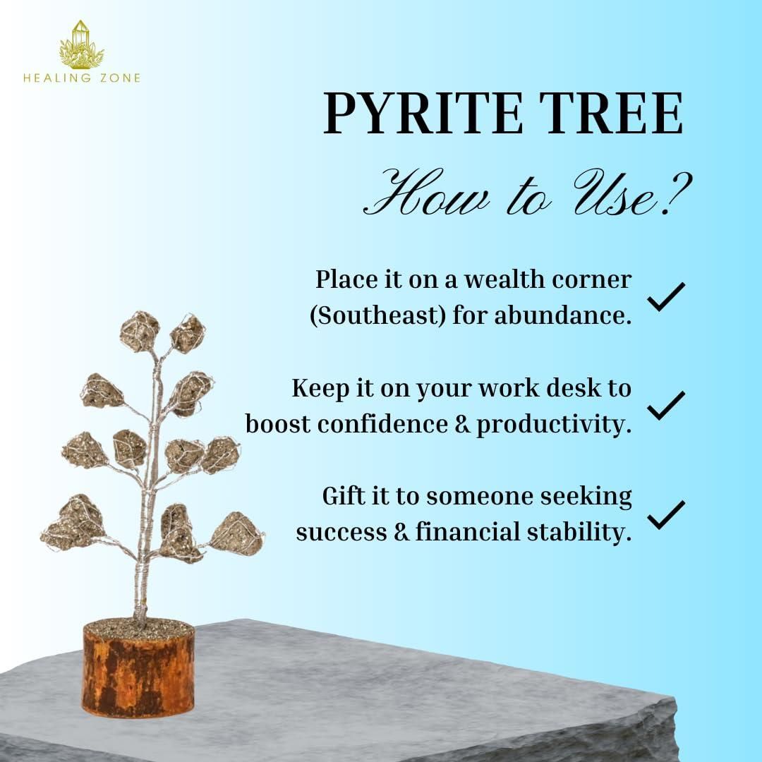 Money Magnet Pyrite Tree - 15 Beads