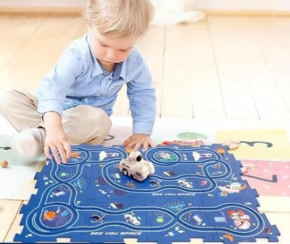 Puzzle Rail car Race Slot Car Track Set