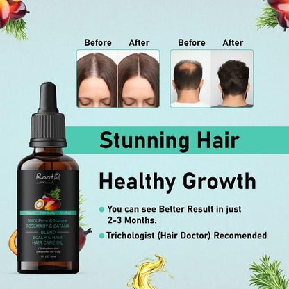 Pure and Natural batana and Rosemarry oil-30ML