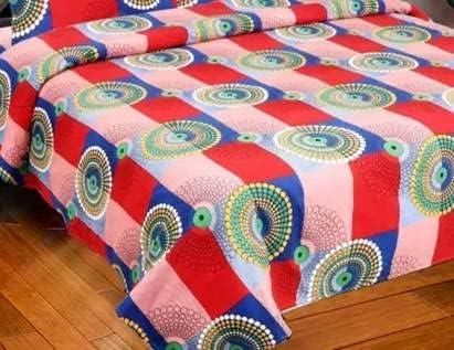 1 Double Bedsheet with 2 Pillow Covers
