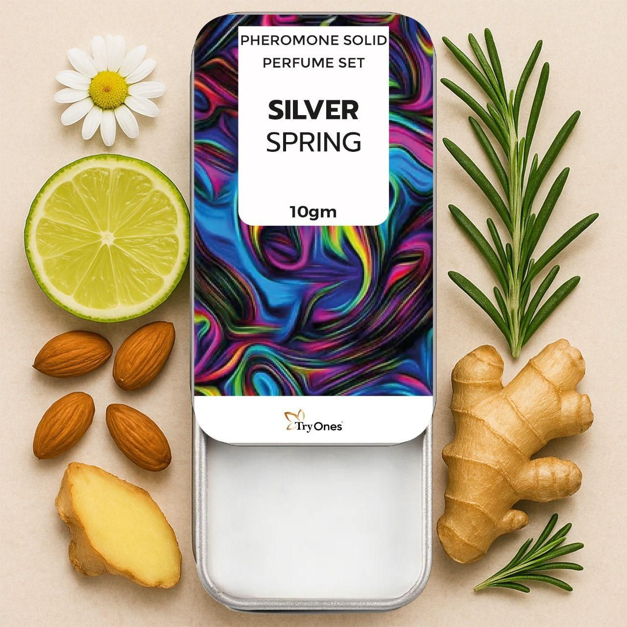 Pheromone Solid Perfume Set Silver Spring 10 gm Pack of 1