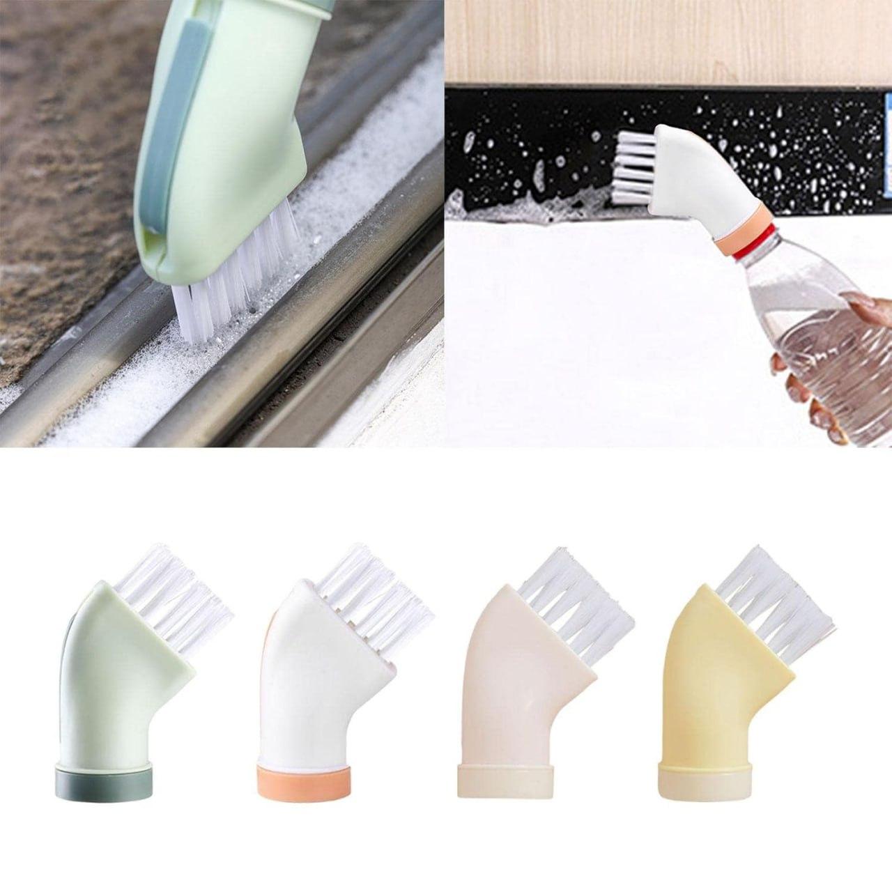 Multi-use Cleaning Brush Can Be Connected to Mineral Water Bottle (Pack of 2)
