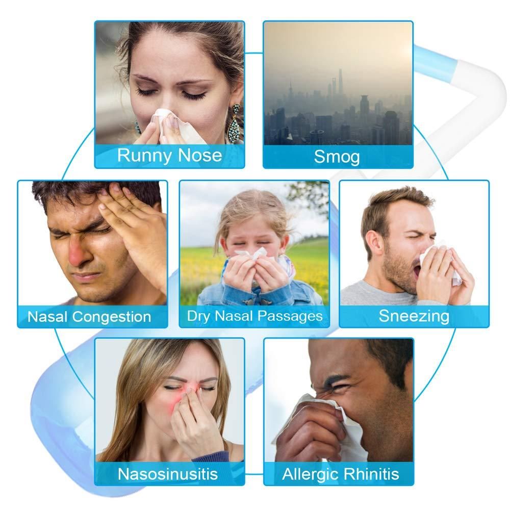 Neti Pot for Sinus Cleaning | BPA-Free Nose Wash Cleaner for Adults & Kids