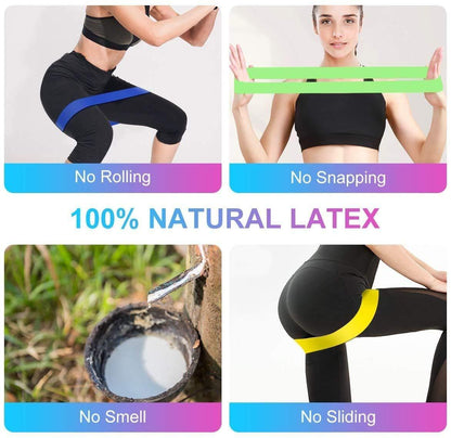 Exercise Bands-Resistance Loop Exercise Bands for Squats, Hips, Legs, Butt, Glutes and Heavy Workouts Physical Therapy, Rehab, Stretching, Home Fitness	(Pack of 5)