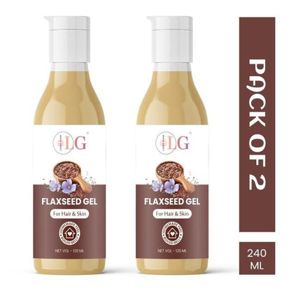 LUCKY GLOW Flexseed Gel For Hair & Skin Pack of 2