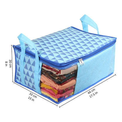 Saree Cover - Printed Non Woven Saree Cover for Wardrobe (Pack of 9)