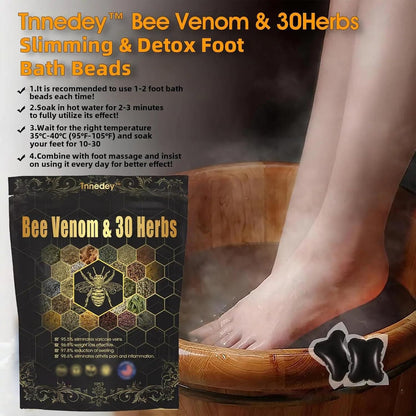 Bee Venom & 30 Herbs Detox Foot Bath Beads (Pack of 1)