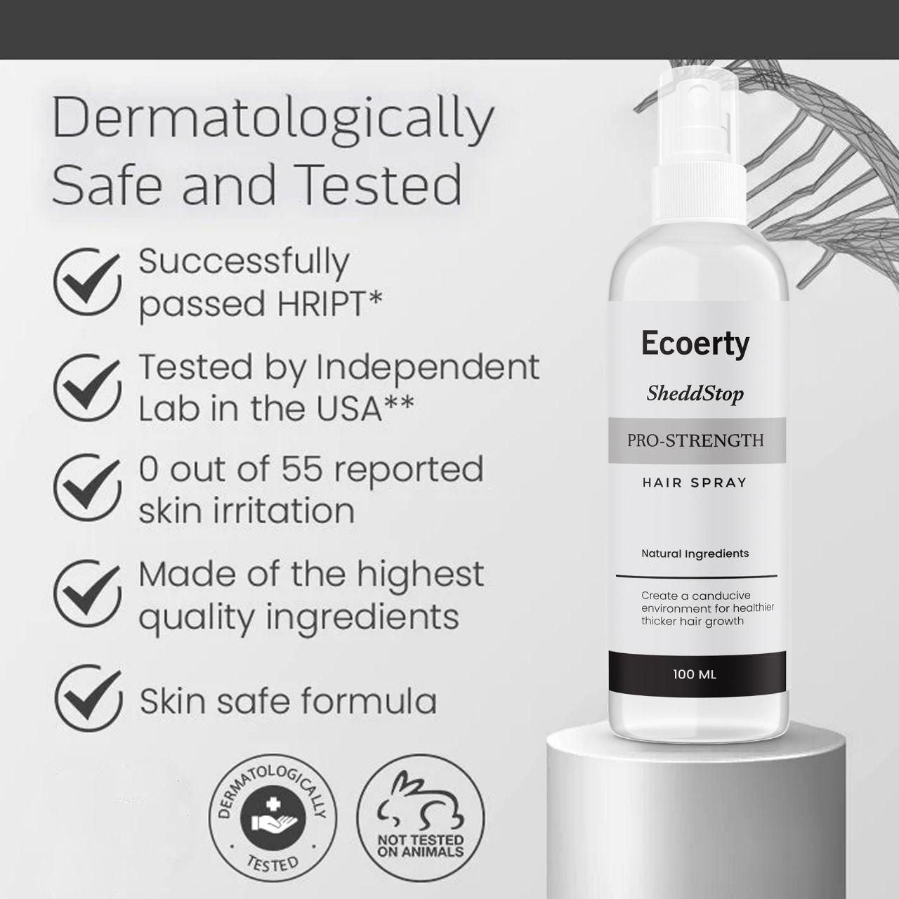 Ecoerty SheddStop Pro-Strength Hair Spray 200ml Pack of 2