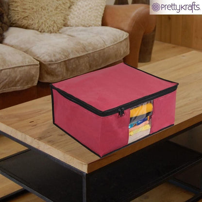 Saree Cover - Solid Non Woven Saree Cover for Wardrobe (Pack of 3)