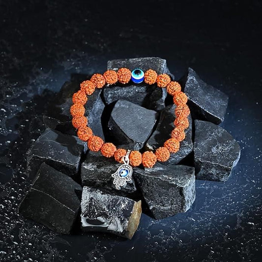 Spiritual Eye Bohemian Rudraksha Beads Bracelet Pack of 1
