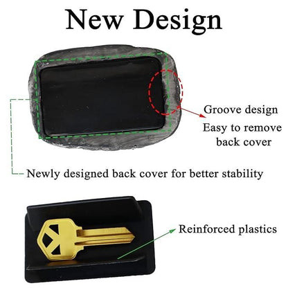 Hide A Spare Key Outside Fake Rock