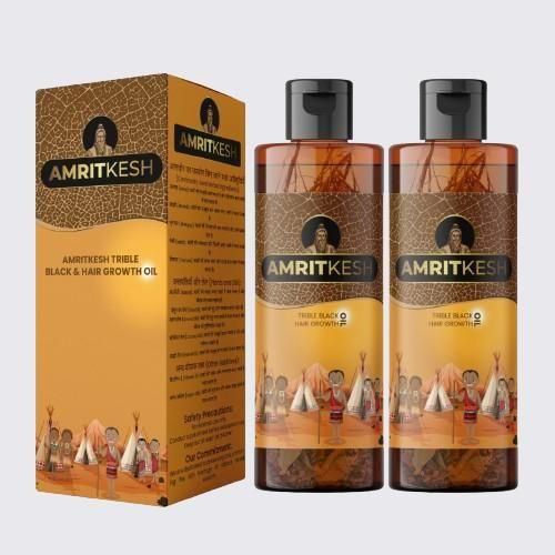 Amritkesh Tribal Black Hair Growth Oil 100ml (Pack of 2)