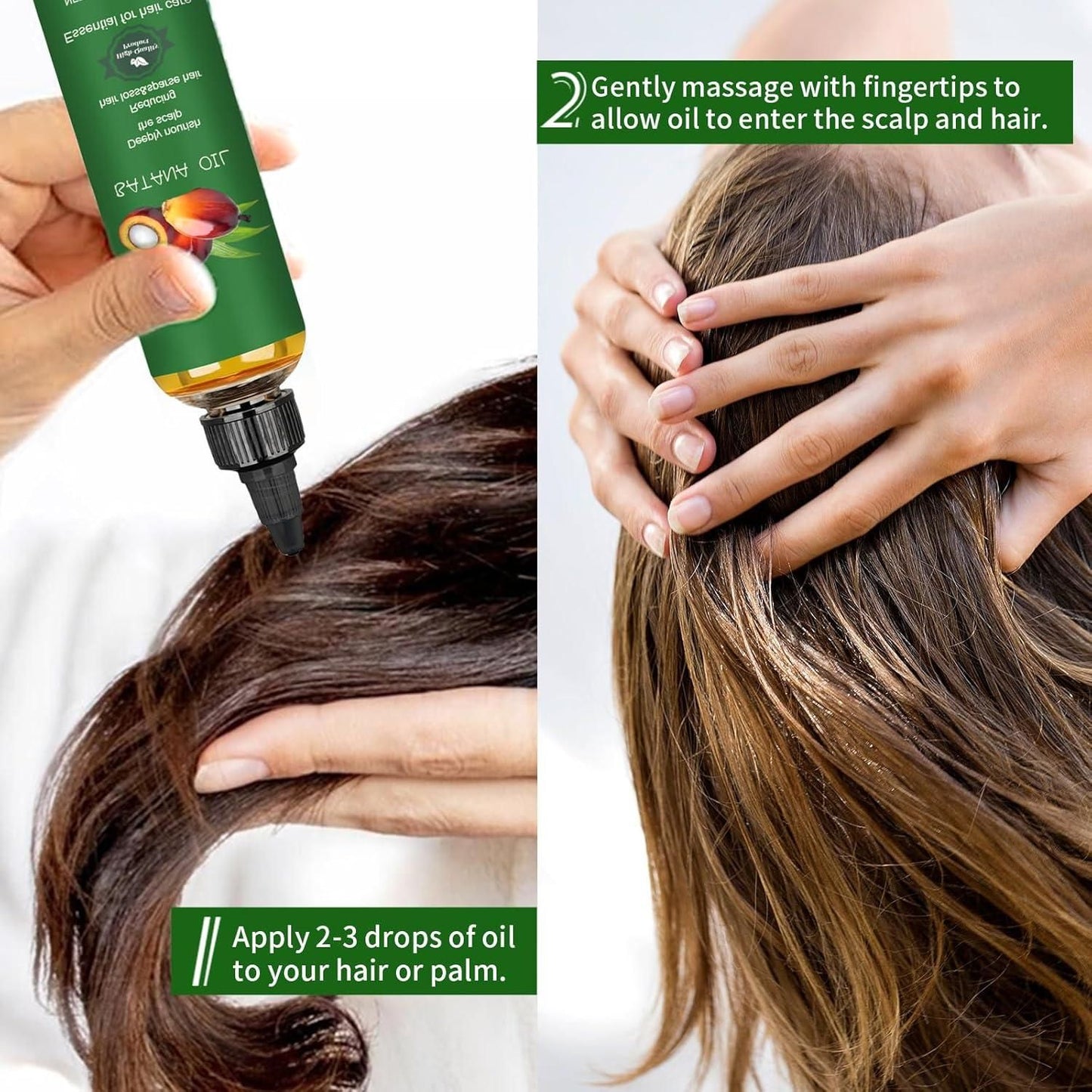 Organic Raw 100% Pure & Natural Batana Oil for Hair Growth (Pack of 2)