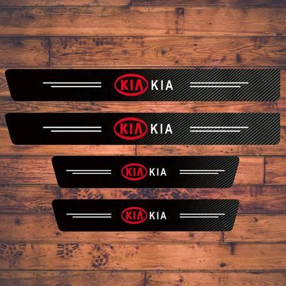 Emblaze - Carbon Fiber Door Sill Protector (Pack of 4)