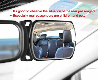 Acrylic Car Baby Rear View Auxiliary Wide-angle Curved Mirror Interior Blind Spot for Baby