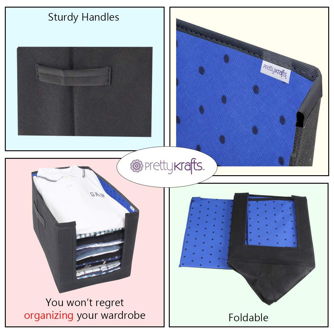 Closet Organizer-Foldable Shirts and Clothing Organizer Stackers(Pack of 2)