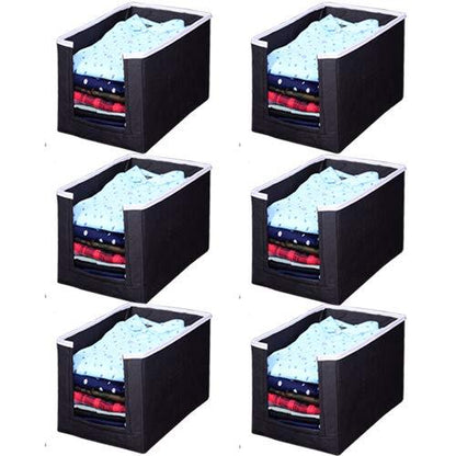 Closet Organizer-Foldable Shirts and Clothing Organizer Stackers(Pack of 6)