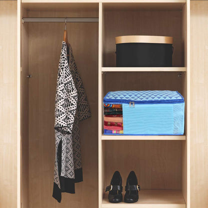 Saree Cover - Printed Non Woven Saree Cover for Wardrobe (Pack of 9)