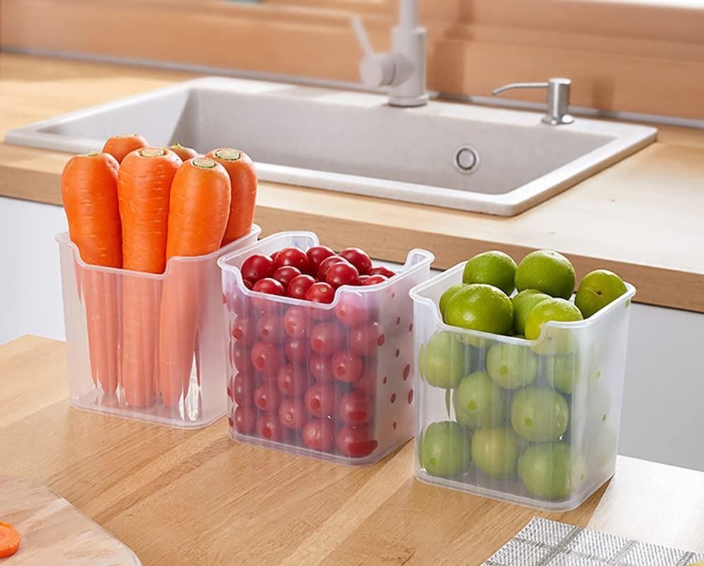 Space -Saving Set of 6 Fridge Door Storage Boxes