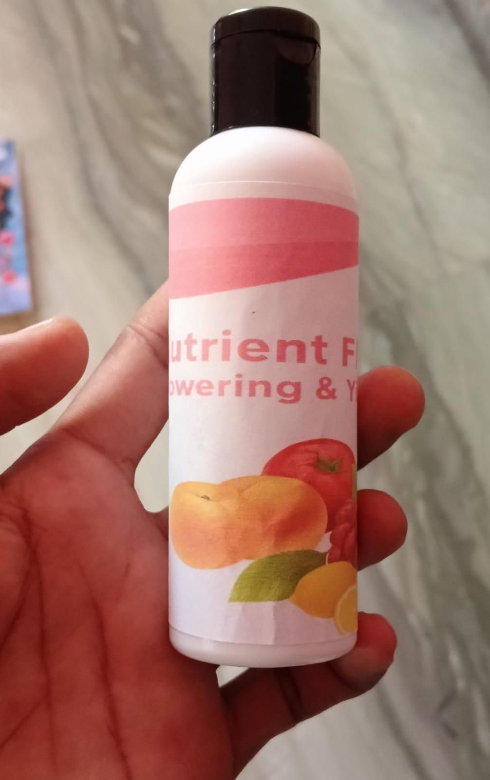 Nutrient Fluid for Flowering and Yielding Boost