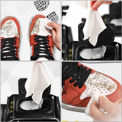 Natural Sneaker & Shoe Cleaner Wipes - Pack of 2 (160pc)
